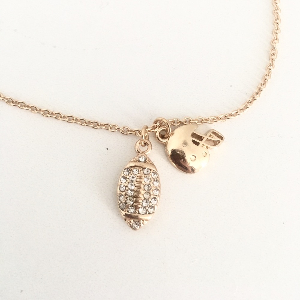 NWT Football/Game Day Gold Necklace!!